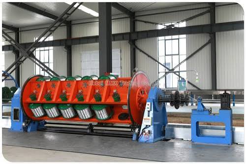 Stranding machine at a cable plant