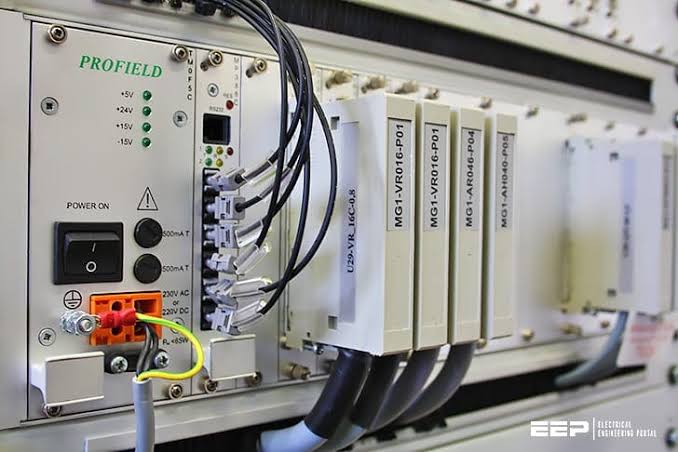 Electrical and automation panel at a mining plant