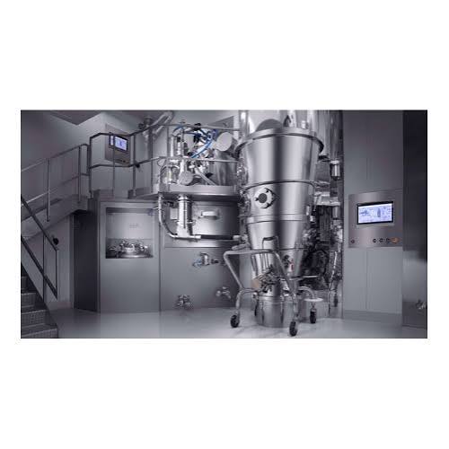 Granulation and drying equipment at a pharmaceutical plant