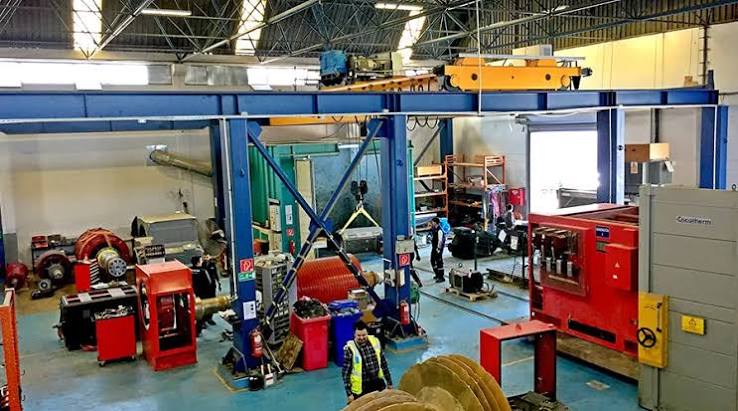 Plant maintenance workshop, welding