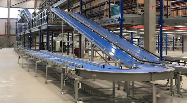 Conveyor system at a steel plant